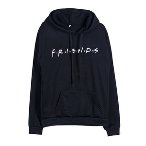 Adult Unisex Women Letter FRIENDS Printing Hoodie Jumper Hooded Jacket Sweatershirt Tracksuit Pullover