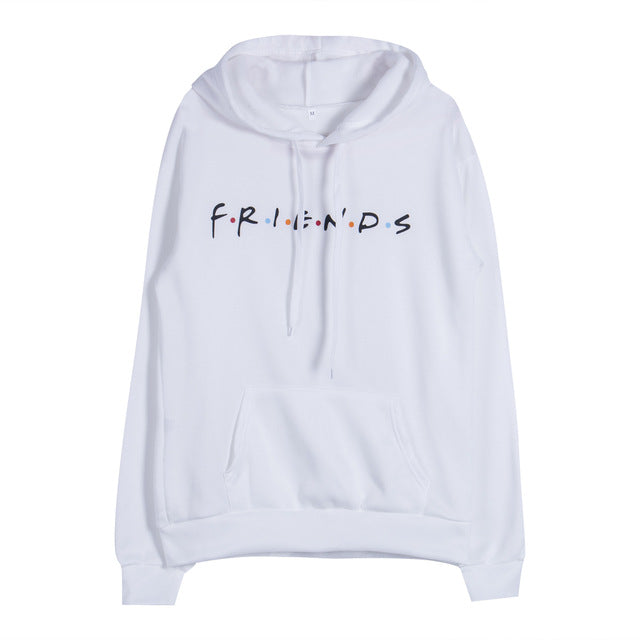 Adult Unisex Women Letter FRIENDS Printing Hoodie Jumper Hooded Jacket Sweatershirt Tracksuit Pullover