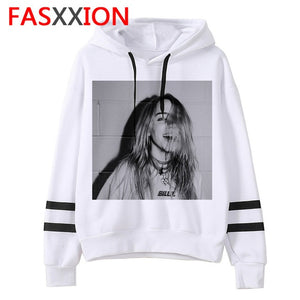 Billie Eilish Hoodies men/women funny hip hop fashion kawaii Sweatshirt Graphic harajuku 90s Tumblr hooded streetwear male