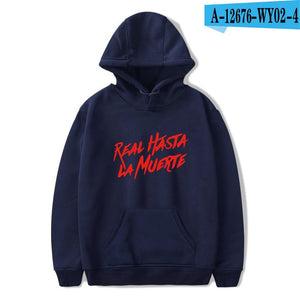 Real Hasta La Muerte Fashion Hoodies Sweatshirt Winter Cool Casual Men/Women Pullover Long Sleeve Unisex Sport Hoodie Plus Size