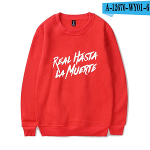 Real Hasta La Muerte Fashion Hoodies Sweatshirt Winter Cool Casual Men/Women Pullover Long Sleeve Unisex Sport Hoodie Plus Size